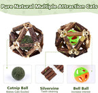 27 Pack Catnip Chew Toys for Cats,Cotton Sisal Rope Toys,Cat Natural Silvervine Sticks,for Cat Teeth Cleaning and Dental Care,Interactive Toy for Bored Indoor Cats