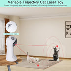 TBTeek Motion-Activated Interactive Cat Toy, USB Rechargeable Automatic Cat Toy with Rotating Light, 4 Speed Modes for Indoor Cats, Kittens & Dogs
