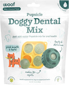 Woof Doggy Dental Pupsicle Mix - Dog Teeth Cleaning Powder for The Pupsicle - Long Lasting Postbiotic Dental Enzyme Mix to Support Oral Health for Dogs