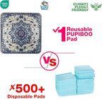 PUPIBOO Washable Pee Pads for Dogs and Cats - XXL (1 Pack) 6 FT X 6 FT Super Absorbent Reusable Puppy Training Pads - 100% Waterproof, Leak-Proof & Non-Slip Whelping Pads for Pet Housebreaking