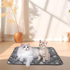 BINGPET 2 Pcs Self Warming Cat Bed for Indoor/Outdoor Cats,Warm Thermal Self Heating Cat Mat Dog Crate Pad with Anti-Slip Bottom Washable,Cozy Cat Dog Pet Heating Pad Blanket for Kitten Puppy 28"×45"