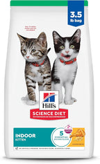 Hill's Science Diet Indoor, Kitten, Easy Litter Box Cleanup, Dry Cat Food, Chicken Recipe, 3.5 lb Bag