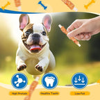 Gazeupon Chicken Wrapped Rawhide Dog Treats,Healthy Training Sticks, Teeth Cleaning Dog Chews w/Glucosamine Chondroitin