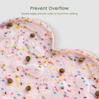 Dog Food Mat Anti-Slip Silicone Dog Bowl Mat Thicker Pet Placemat Waterproof Cat Feeder Pad with Raised Edge Puppy Kitten Feeding Mats Suitable Small Medium-Sized Dogs Cats Eating Tray