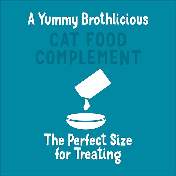 Purina Friskies Lickable Cat Treats Bits ‘n Broth With Shredded Chicken in a Dreamy Broth - (Pack of 16) 1.2 oz. Pouches