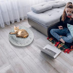 Cat Beds for Indoor Cats,24 Inch Dog Bed for Small Melium Large Dogs, Washable-Round Pet Bed for Puppy and Kitten with Slip-Resistant Bottom