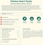 Little Hunter Freeze Dried Dog Treats - Chicken Hearts - Raw Single Ingredient Chicken Heart Dog Treats for Snacks, Training, Dog Food Toppers - All Natural, Healthy Dog & Puppy Treats, 2 oz