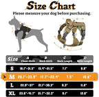 rabbitgoo Dog Harness Medium Sized No Pull, Tactical Service Pet Vest with Molle and Control Handle, Adjustable and Reflective Military Harness for Easy Walking and Training, Brown camo, M