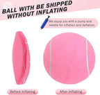 SCENEREAL Large Tennis Ball for Dogs, 2 Pack 9.5" Inflatable Dog Toy Balls for Large Medium Small Dogs Puppies, Funny Interactive Sports Ball for Indoor Outdoor Training Playing