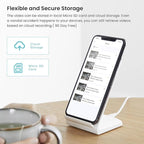 Tenda 2.5K Security Camera Indoor,4 MP Pet/Baby Cameras for Home Security, 2-Way Audio, Human/Pet/Baby Crying Detection, Night Vision, Plug-in WiFi Camera for Inside House (CP7)