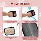 braxan 4 Pcs Electrostatic Pet Hair Removal Gloves, Reusable Pet Cat Dog Electrostatic pet Hair Remover for Couch, Furniture, Carpet, Curtain, Double-Sided Grooming Gloves