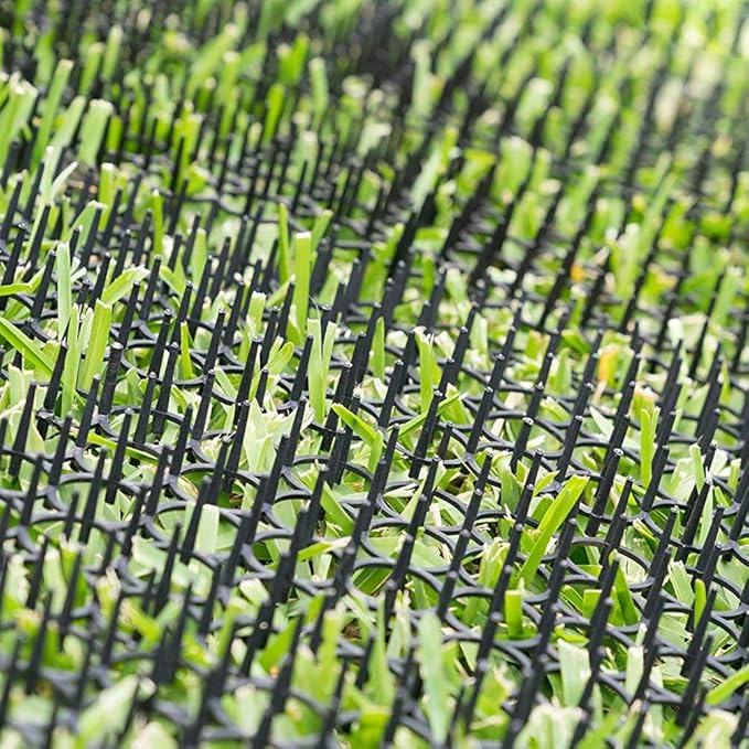 13x49CM Cat Scat Mat Cats Net Digging Stopper Prickle Strip Home (Black)