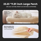 Gardner Pet 41" Tall Cat Tree for Medium-Large Cats, Heavy Duty Cat Tower with 2.8in Posts & Washable Top Perches, Space-Saving Cat Furniture for Apartments, Easy to Assembly