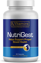 Rx Vitamins NutriGest Capsules for Cats & Dogs - Probiotics for Digestive Health Enhanced with Glucosamine for Gut Health Support - Helps with Constipation Relief and Anti Diarrhea - 90 Capsules