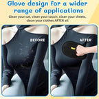 2PCS Pet Hair Removal Gloves, Reusable Double Sided Electrostatic Pet Hair Remover Gloves, Washable Dog & Cat Grooming Gloves for Furniture, Bed, Sheets, Couch, Clothes, Carpet and Car Seat