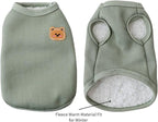 Soft Breathable Dog Pet T-Shirts - Lightweight Fleece Cotton Warm Cat Clothes for Medium Small Dogs