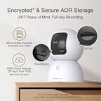 5G Security Camera Indoor, Lifetime Free AI Tracking Facial Recognition Time Lapse, 3K Pet/Dog Camera with Speaker/Phone App, PTZ WiFi Baby Monitor Cameras, 0-Glow Night Vision, 2-Way Audio