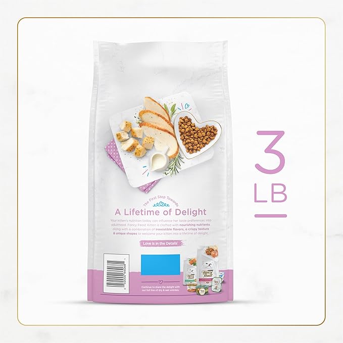 Purina Fancy Feast Kitten With Savory Chicken and Turkey Kitten Dry Food - 3 lb. Bag