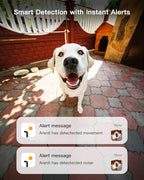 ARENTI 5G 4MP Pet Camera, No Subscription Indoor Security Camera for Dog/Cat/Baby, Free Phone App, Dual-Band WiFi, Auto Tracking, Super Night Vision, 2-Way Talk, 64G Local Storage(P2Q 64G 1PC)