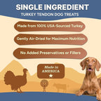 Gaines Family Farmstead Turkey Tendon Chips for Dogs – 5 oz, Natural Single-Ingredient Dog Treats, High-Protein Crunchy Chews, Rawhide Alternative, Grain-Free, Made in USA