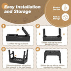 Elevated Slow Feeder Dog Bowls, 9 Cups Raised Dog Slow Feeder Bowls Large Breed with 4 Adjustable Heights Pet Food bowl Stand, Non Slip Anti Gulping sow eating dog bowl for Medium & Large Breed