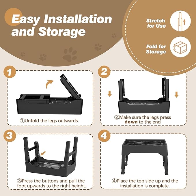 Elevated Slow Feeder Dog Bowls, 9 Cups Raised Dog Slow Feeder Bowls Large Breed with 4 Adjustable Heights Pet Food bowl Stand, Non Slip Anti Gulping sow eating dog bowl for Medium & Large Breed