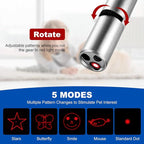 2pcs Laser Pointer, Cat Toys for Indoor Cats, Kitten Dog Laser Pen Toy, Red Dot LED Light Pointer Interactive Toys for Indoor Cats Dogs, USB Charging, 5 Switchable Patterns