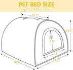 Cat Bed for Indoor Cats，Foldable cat cave，Anti-Slip & Water-Resistant Bottom，cat Houses for Indoor Cats or Small Dogs, Kitten Tent, Rabbit Bed，Large cat beds & Furniture
