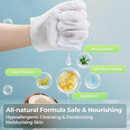 Pet Glove Wipes for Dogs and Cats - Dog Washing Gloves, Cat Bathing Wipes, Individually Wrapped, Moisture-Rich Thickened, Cleaning & Deodorizing, Hypoallergenic, Rinse Free for Grooming and Travel
