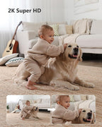 Imou 2K WiFi Security Camera Indoor Pet Dog Baby Camera with AI Human/Motion/Sound Detection, 360° Wireless IP Home Security Camera, Smart Tracking, Siren, Night Vision, 2-Way Audio, Works with Alexa