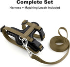 Plutus Pet Adjustable Cat Harness and Leash Set, Quick Release, Escape Proof Nylon Vest with Leather Trim for Kitten, Small Medium Large Cats, Brown