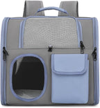 Cat Dog Carrier Backpacks,Pet Backpack Carrier, Bubble Backpack Pet Carriers with Breathable Mesh for Cats Small Dogs Puppies Animals for Travel, Hiking, Camping or Outdoor Use (Blue)