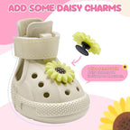 Lukovee Dog Shoes for Hot Pavement - Breathable Non Slip Dog Sandals with Reflective Stripes, Easy ON & Off, Easy-Clean Summer Outdoor Pet Boots for Small Medium Large Dogs (White, Size 10)