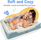 Orthopedic Foam Large Dog Bed XLarge Dog Bed with Removable Washable Cover Pet Beds with Bolster Waterproof Cover Large Size Dogs
