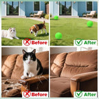 Cat Repellent Ball &,Spray, Dog Repellent, Natural Peppermint Oil Cat & Dog Deterrent Spray 60ml Outdoor and Indoor, Keep Cats Out of Yard Permanently, Protect Your Yard and Furniture
