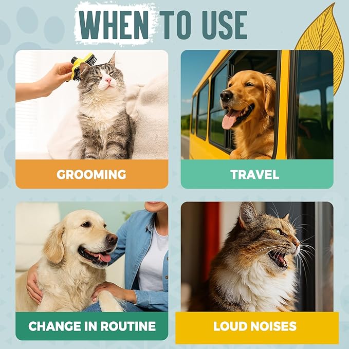 ALFIE'S CHOICE Pet Calming Aromatherapy Spray | 8 fl oz | for Cats & Dogs | Water Based Botanical Mist with Lavender, Ylang Ylang & Valerian | Promotes Calm and Relaxed Environment