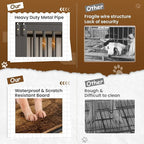 Dog Crate Furniture, 48" Heavy Duty Wooden Dog Crate End Table, XL Dog Kennel Furniture Large Breed, Decorative Dog Kennel Indoor, Double-Door Dog House