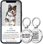 MYLUCKYTAG QR Code Dog Tags - Scan for Instant Pet Location Alert Email