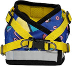 Travel Cat Harness and Leash Set - Adjustable Fit Harness and Reflective Strap - Comfort Walking Vest for Kitten for Outdoor Walking, Hiking (Small, 90s Cat)