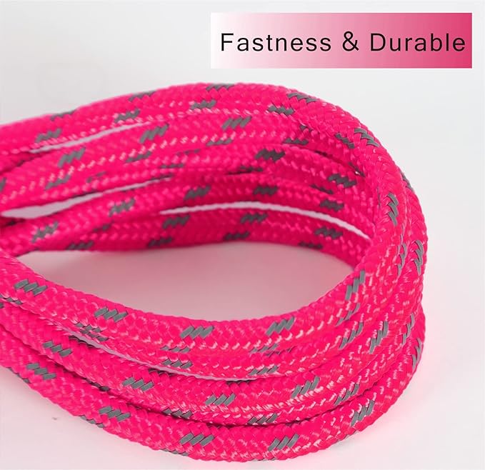 Reflective Cat Leash -30FT Cat Cable Out Escape Proof Walking Yard Long Durable Safe Leash Traning Play Outdoor for Puppies/Kittens/Small Animals(Hotpink)