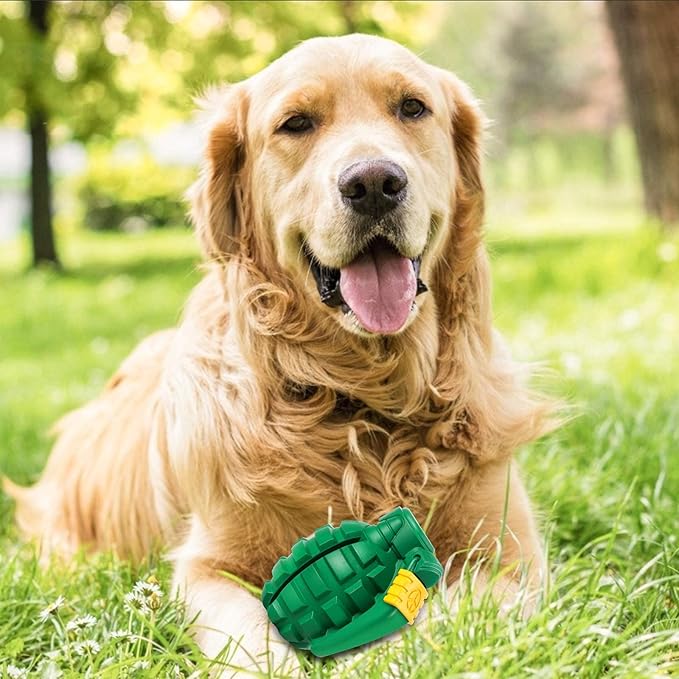 Indestructible Dog Toys for Aggressive Chewers - Heavy Duty, Durable Toys for Large Dogs (Green)