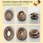 3PC Kitty Curls Cat Toy,Magic Organ Cat Scratcher Board,Cat Scratcher for Grinding Claw Cardboard Cat Toys,Interactive Scratch Pad with Toy Ball