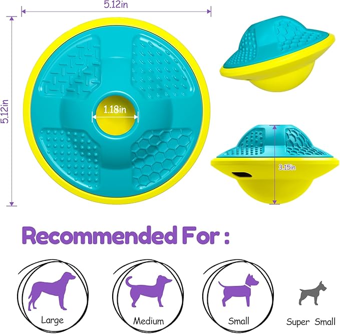 Interactive Dog Puzzle Toy for Smart, Dog Enrichment Toys to Keep Them Busy, Treat Dispensing Dogs Slow Feeder & Stimulating Dogs Toy