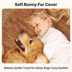 Veehoo Orthopedic Dog Bed for Large Senior Dogs, 7 Inch Thick XL Memory Foam Dog Bed with L Shaped Bolsters, Orthopedic Pet Couch with Waterproof Liner & Removable Washable Cover, 48"x30"x7"