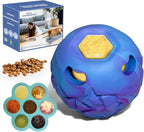 5-in-1 Dog Toy, Frozen Dog Treats to Keep Dogs Busy, Interactive Treat Dispensing Dog Toy Puzzle, Interactive Chew Toys for Puppy Small Medium Dog, Power Chewer, Durable Rubber-Easy to Clean (Small)