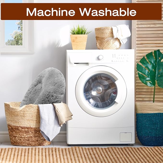 JOLLYVOGUE Dog Bed, Calming Anti-Anxiety Large Dog Bed, Fluffy Donut Cushion for Medium and Large Pets (27"/30"/36")