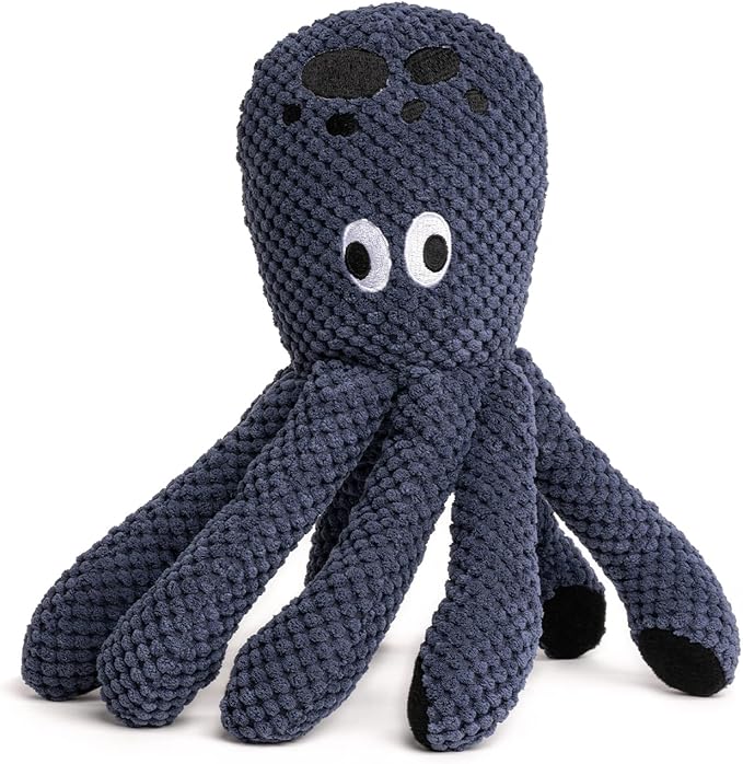 fabdog Floppies Plush Dog Toy - Cute & Durable Squeaky Dog Toys - Best Squeak Toy for Puppies and All Breeds | Ideal Pet Gift| Small Octopus