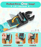 Halypet Cat Harness and Leash Set[MAX Safety 4th-Gen] Cute Escape Proof Vest Harness for Girl&Boy Cat Walking, Comfortable Adjustable Leash and Reflective Strips for Outdoor Kitten, S Green Tropics