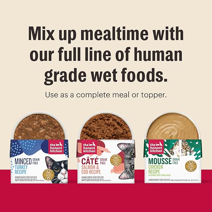 The Honest Kitchen Câté™ Grain Free Turkey Pâté Wet Cat Food, 5.5 oz (Pack of 12)