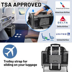 Cat Carrier Top-Expandable 18x11x11, United Delta American Airline Approved Dog Carrier, Soft-Sided Pet Carry Bag Under-Seat in Cabin, Puppy Airplane Travel Crate TSA Plane Kitten Cage Grey